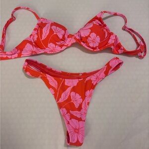 Target Red and Pink Bikini Swimwear Set